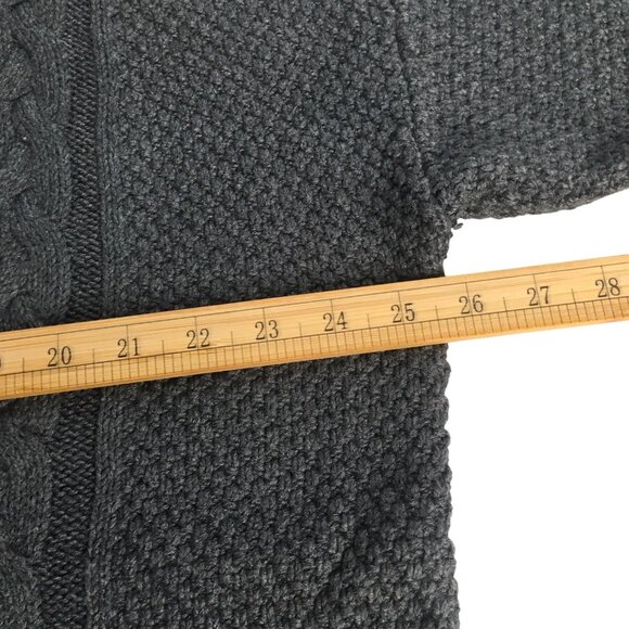 Lauren Ralph Lauren Sweater  XL Cable Knit Pullover Merino Wool Blend V Neck - Picture 13 of 16